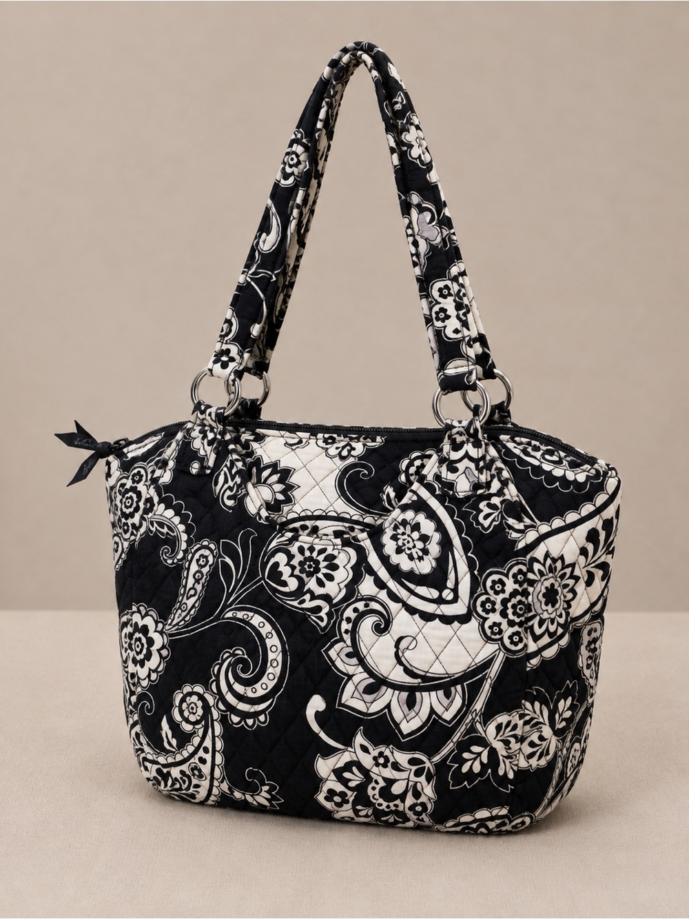Vera Bradley Midnight Paisley Satchel Shoulder Bag Purse Cottage Bohemian Retire